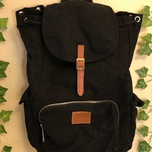 Pink Victoria Secret Black Backpack